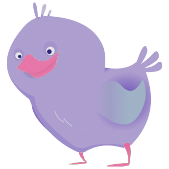 lavender twitter birdie